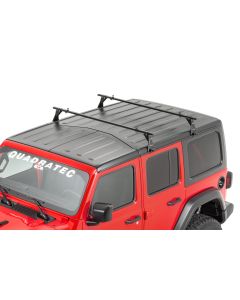Quadratec  Hardtop Drip Rail Mount  Cross Bar Rack for 07-21 Jeep Wrangler JL & JK Unlimited with Factory Hardtop