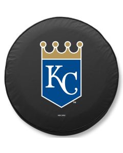 Kansas City Royals Tire Cover - Size D10 - (30.75"x10") on Black Vinyl