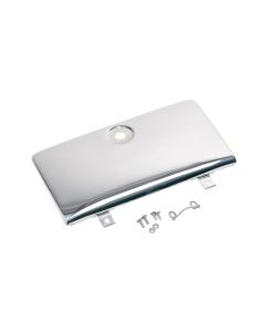 Kentrol  Stainless Steel Glove Box Door uses OEM Key for 72-86 Jeep CJ