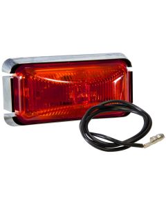 LED 2-1/2" Sealed Rectangular Clearance/Side Marker Kit with Reflex, Red