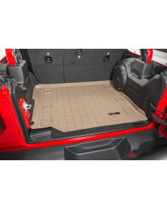 WeatherTech  Rear Cargo Liner in Tan for 18-19 Jeep Wrangler Unlimited JL with Cloth Seats