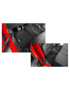 Quadratec  DigitalFit Front and Rear Liners by WeatherTech for 18-21 Jeep Wrangler JL Unlimited
