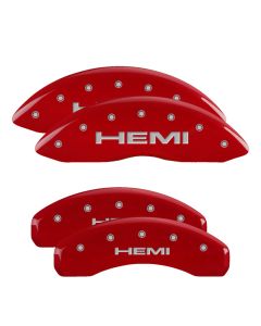 MGP Caliper Covers  Hemi Logo Brake Caliper Covers For 05-10 Jeep Grand Cherokee WK & 06-10 Jeep Commander XK