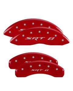 MGP Caliper Covers  SRT8 Logo Brake Caliper Covers For 11-19  Jeep Grand Cherokee SRT8 WK