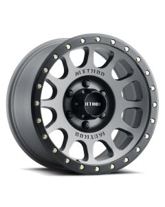 MR305 NV, 17x8.5, 0mm Offset, 5x5, 94mm Centerbore, Titanium - Matte Black Lip