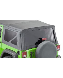 MasterTop  Complete Replacement Soft Top Window Kits for 07-18 Jeep Wrangler JK 2-Door with Original Factory Soft Top
