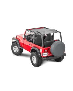 MasterTop  Shademaker Bimini Top Plus with Integrated Grab Handles for 92-06 Jeep Wrangler YJ & TJ