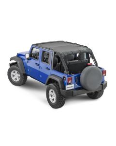 MasterTop  Shademaker Mesh Bimini Top Plus  for 07-18 Jeep Wrangler JK Unlimited 4 Door