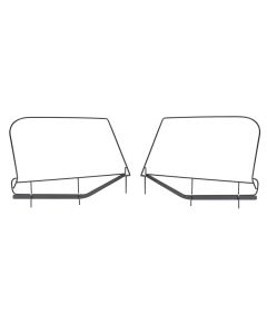 MasterTop 15422201 OE Style Replacement Upper Door Pair for 97-06 Jeep Wrangler TJ