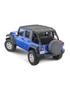 MasterTop  Shademaker Mesh Bimini Top Plus  for 07-18 Jeep Wrangler JK Unlimited 4 Door