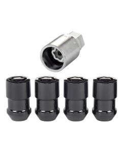 MCG CONE SEAT LOCKS 1/2-20 BLACK 4PC