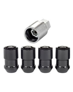 MCG CONE SEAT LOCKS 1/2-20 BLACK 4PC