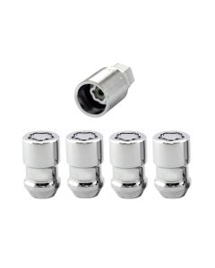 MCG CONE SEAT LOCKS 1/2-20 CHROME 4PC
