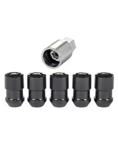 MCG CONE SEAT LOCKS 1/2-20 BLACK 5PC