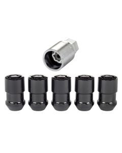 MCG CONE SEAT LOCKS 1/2-20 BLACK 5PC