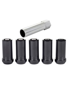 MCG TUNER CONE SEAT LOCK 1/2-20 BLK 5PC