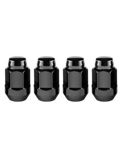 MCG CONE SEAT LUG 1/2-20 3/4IN BLK 4PC