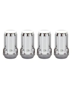 MCG SPLINE LUG NUTS 4 PACK M14X1.5 CHRM