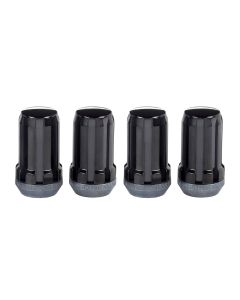 MCG SPLINE LUG NUTS 4 PACK M14X1.5 BLCK