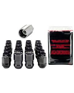 MCG BULGE LUG NUT KIT 1/2-20 BLK 20PC