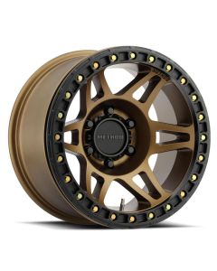 Method Race Wheels  MR106 Bronze Beadlock Alloy Wheel in 17x9 Size with 5x5 Bolt Pattern & 3.5" Backspacing for 07-18 Jeep Wrangler JK and 99-18 Grand Cherokee WJ, WK, & WK2