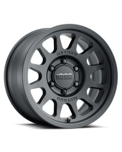 MR703 Bead Grip, 17x9, -12mm Offset, 5x5, 71.5mm Centerbore, Matte Black