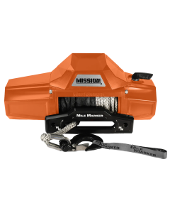 Mission 12K Capacity Winch with Synthetic Rope - Team Orange