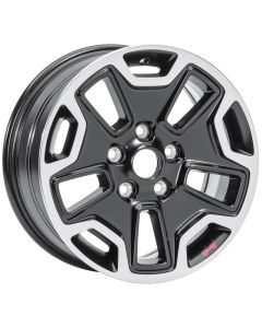 Mopar 1XA50RXFAA Rubicon Wheel in Gloss Black with Machined Accents  for 07-18 Jeep Wrangler JK and 99-18 Grand Cherokee WJ, WK, & WK2