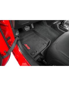 Mopar 82216625AA All-Weather Front & Rear Floor Liner Pair for 18-22 Jeep Wrangler JL 2 Door