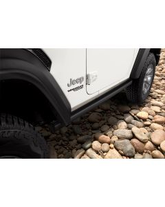 Mopar 82215128 Rubicon Style Rocker Guards for 18-24 Jeep Wrangler JL 2 Door