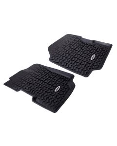 OMIX DMC-12920.22 Jeep Logo All Terrain Front Floor Liner Pair for 76-95 Jeep CJ-5, CJ-7, CJ-8 Scrambler & Wrangler YJ