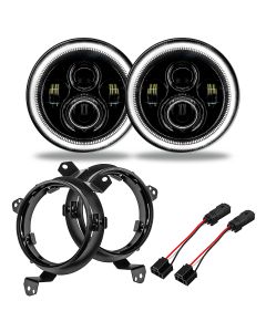 Oracle Lighting  7" High Powered Projector LED Headlight Pair for 18-20 Jeep Wrangler JL & Gladiator JT
