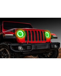 ORACLE HEADLIGHT LED HALO KIT GREEN JL
