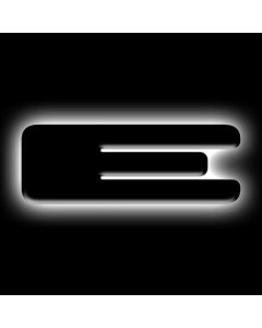 ORACLE Lighting Universal Illuminated LED Letter Badges - Matte Black Surface Finish - E