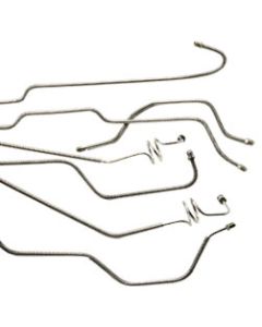 Classic Tube JE1007SS Pre-Formed Stainless Steel Brake Line Kit for 76-80 Jeep CJ-7 with Standard Drum Brakes