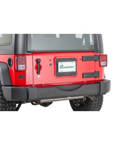 Poison Spyder 18-04-012 Tramp Stamp II Tailgate Vent Cover with License Plate Bracket for 10-18 Jeep Wrangler JK