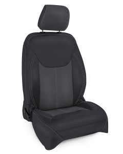 PRP FR SEAT CVR 13-18 JK BLACK GRAY