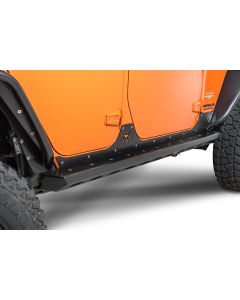 Poison Spyder 18-08-200P1 Steel Brawler Rocker in SpyderShell Armor Coat for 07-18 Jeep Wrangler Unlimited JK