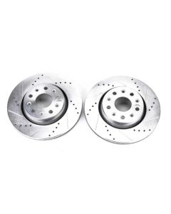 Power Stop AR8386XPR Front Drilled & Slotted Brake Rotor Pair for 2020 Jeep Gladiator JT