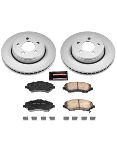 Power Stop CRK1631 Front Z17 Evolution Geomet Coated Brake Kit for 08-12  Jeep Liberty KK