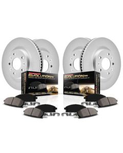 Power Stop CRK2121 Front & Rear Z17 Evolution Geomet Coated Brake Kit for 93-98  Jeep Grand Cherokee ZJ