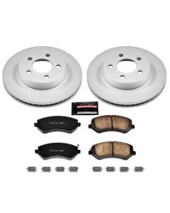 Power Stop CRK2160 Front Z17 Evolution Geomet Coated Brake Kit for 02-07  Jeep Liberty KJ