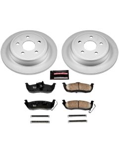 Power Stop CRK2221 Rear Z17 Evolution Geomet Coated Brake Kit for 06-10 Jeep Commander XK & 05-10 Jeep Grand Cherokee WK