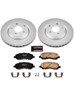 Power Stop CRK3032 Front Z17 Evolution Geomet Coated Brake Kit For 07-17 Jeep Compass & Jeep Patriot MK