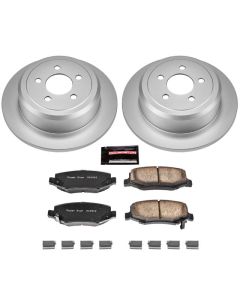 Power Stop CRK3046 Rear Z17 Evolution Geomet Coated Brake Kit for 08-12 Jeep Liberty KK