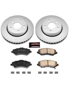 Power Stop CRK3097 Front Z17 Evolution Geomet Coated Brake Kit for 07-18 Jeep Wrangler JK