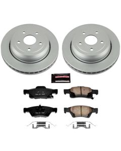 Power Stop CRK5953 Rear Z17 Evolution Geomet Coated Brake Kit for 11-18 Jeep Grand Cherokee WK