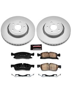 Power Stop CRK5954 Front Z17 Evolution Geomet Coated Brake Kit for 11-12 Jeep Grand Cherokee WK