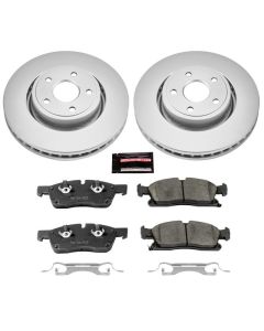 Power Stop CRK6536 Front Z17 Evolution Geomet Coated Brake Kit for 13-15  Jeep Grand Cherokee WK