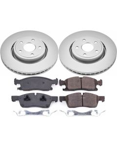 Power Stop CRK7133 Front Z17 Evolution Geomet Coated Brake Kit for 16-18 Grand Cherokee WK